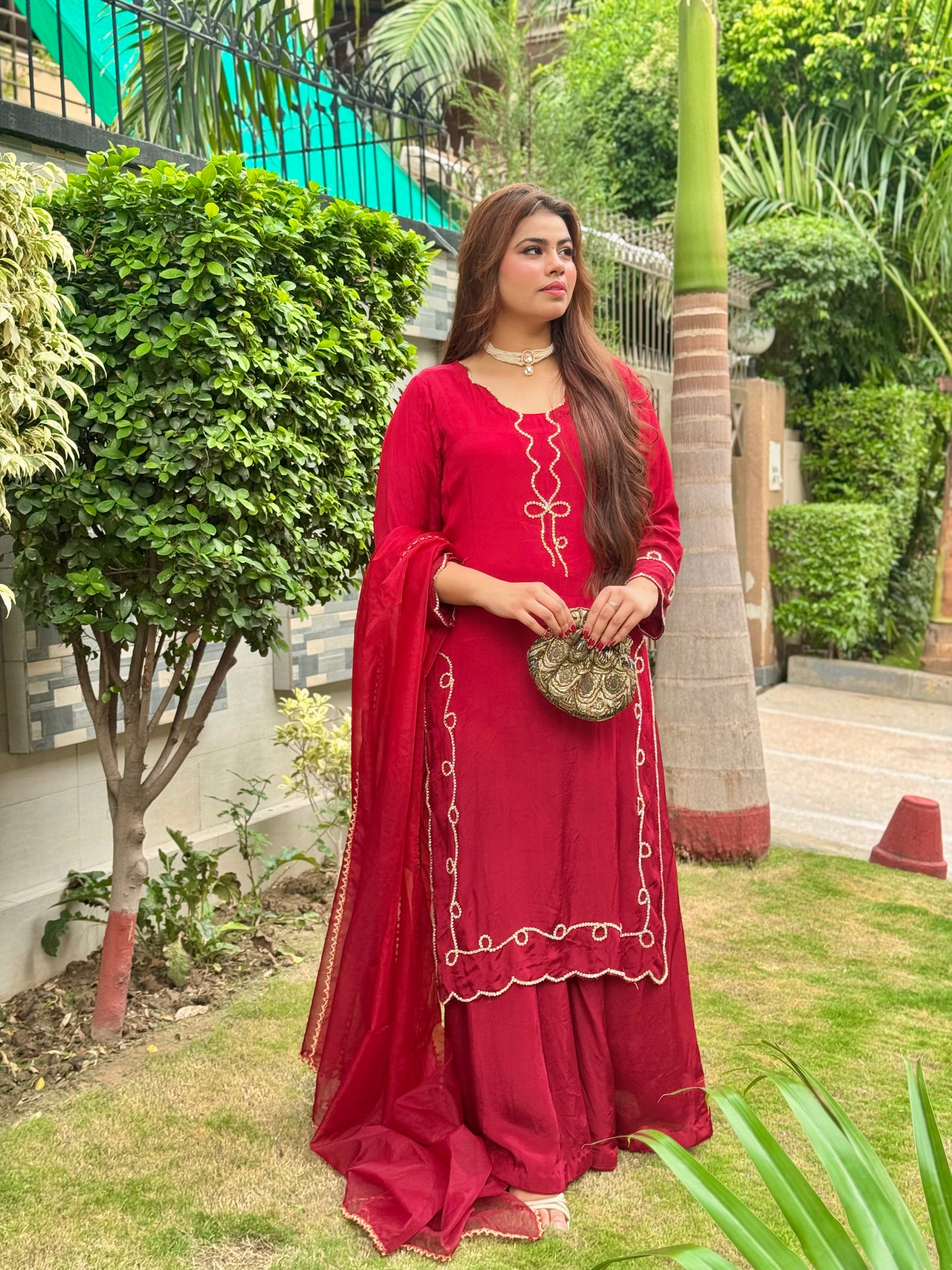 Red Maroon 3 Piece Suit - RM2003