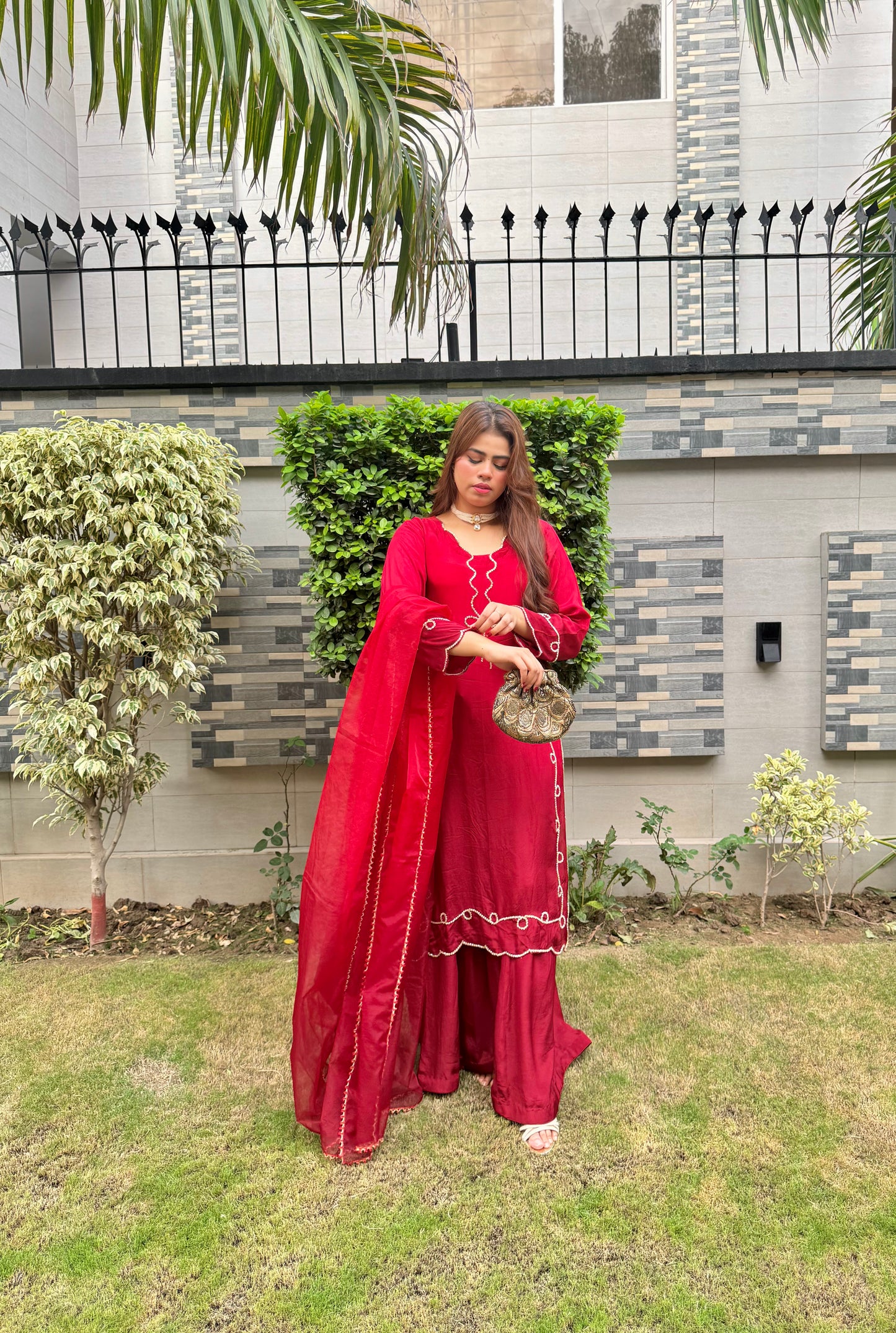 Red Maroon 3 Piece Suit - RM2003