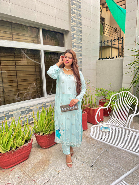 Ice Blue 3 Piece Suit - IB2002