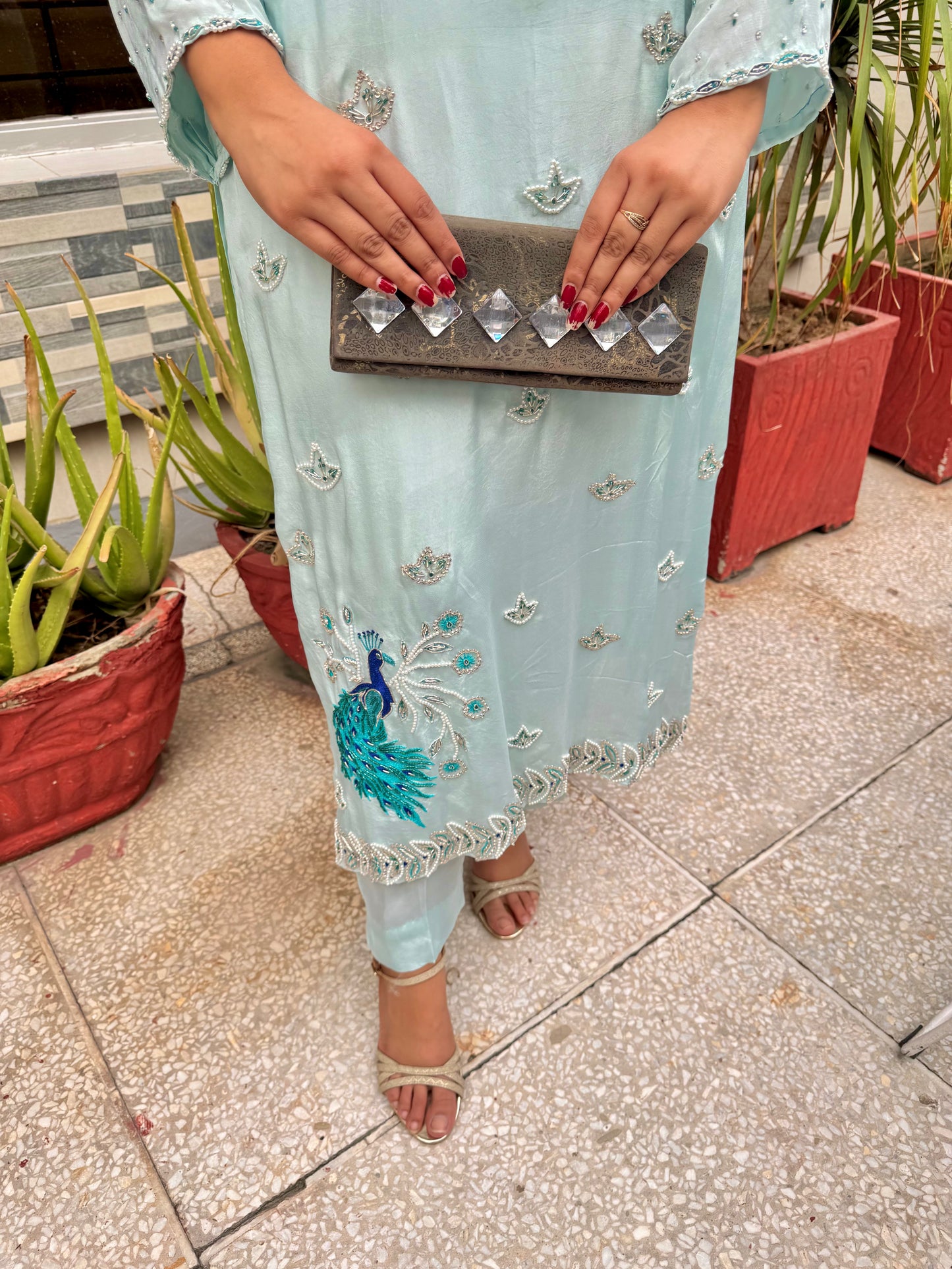 Ice Blue 3 Piece Suit - IB2002