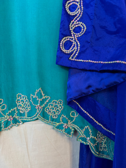 Aqua Blue 3 Piece Suit - AB2010
