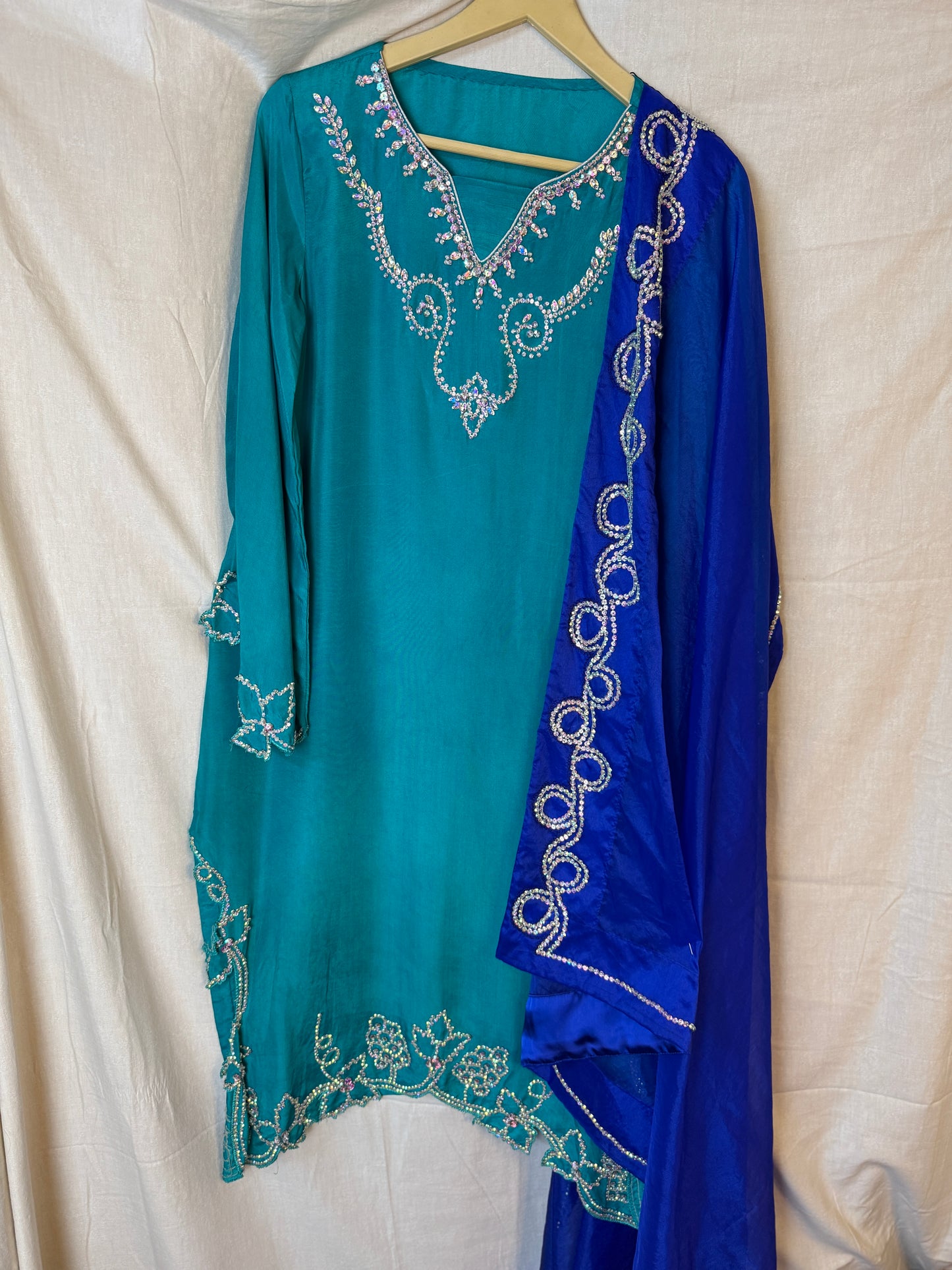 Aqua Blue 3 Piece Suit - AB2010