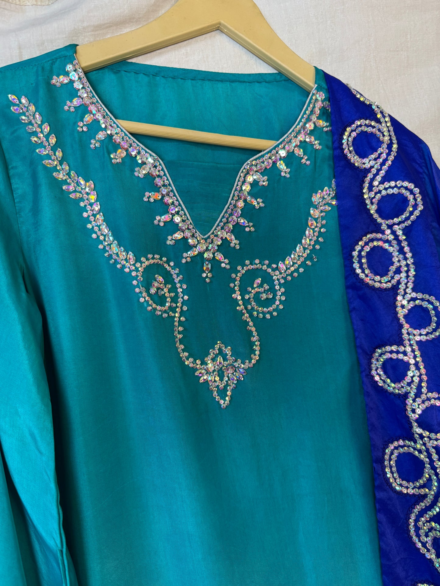 Aqua Blue 3 Piece Suit - AB2010