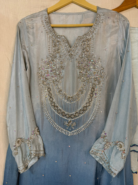 Ice Blue 3 Piece Suit - IB2012