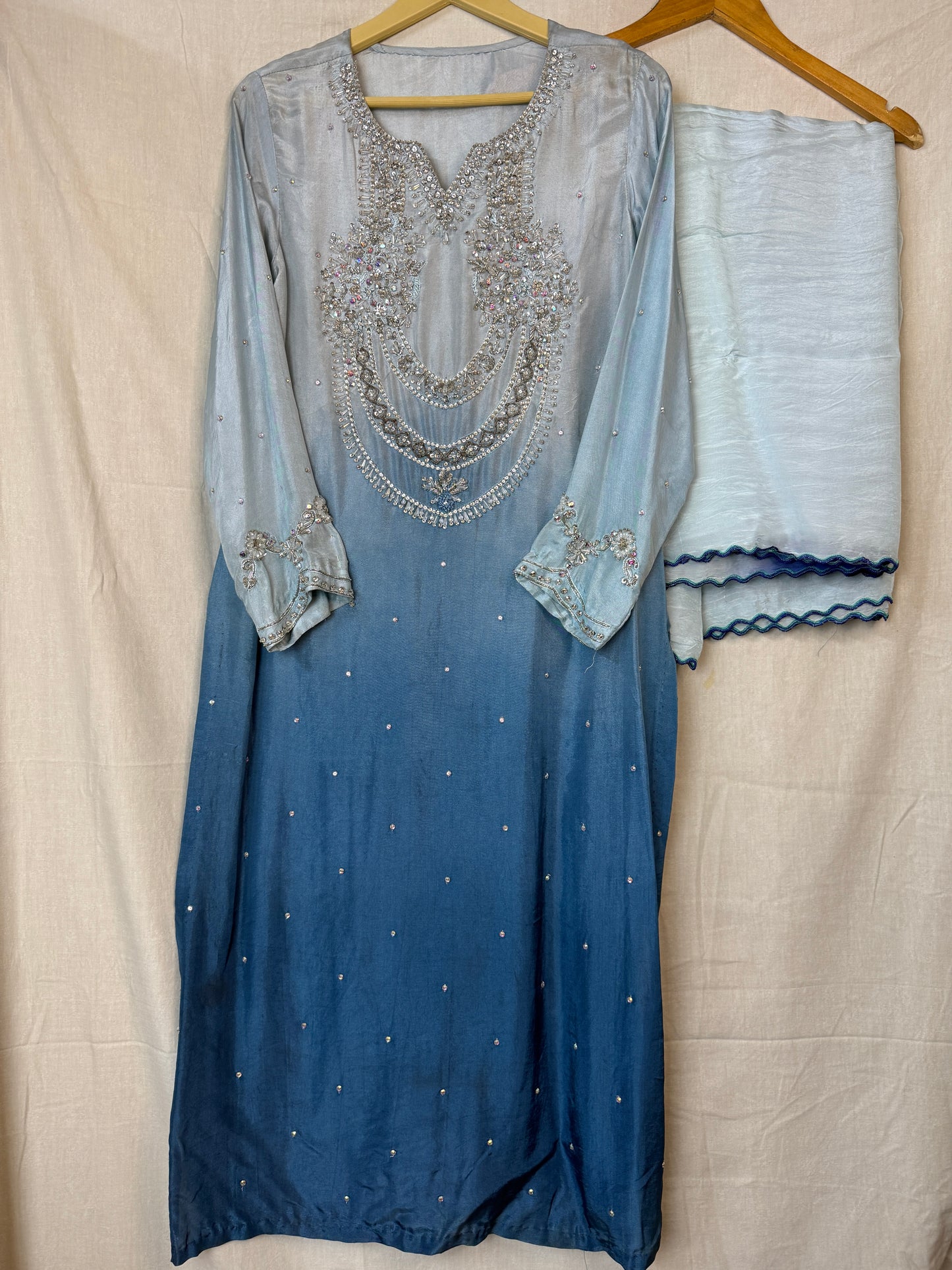 Ice Blue 3 Piece Suit - IB2012